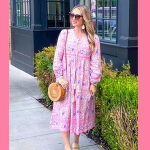 Pink maxi dress